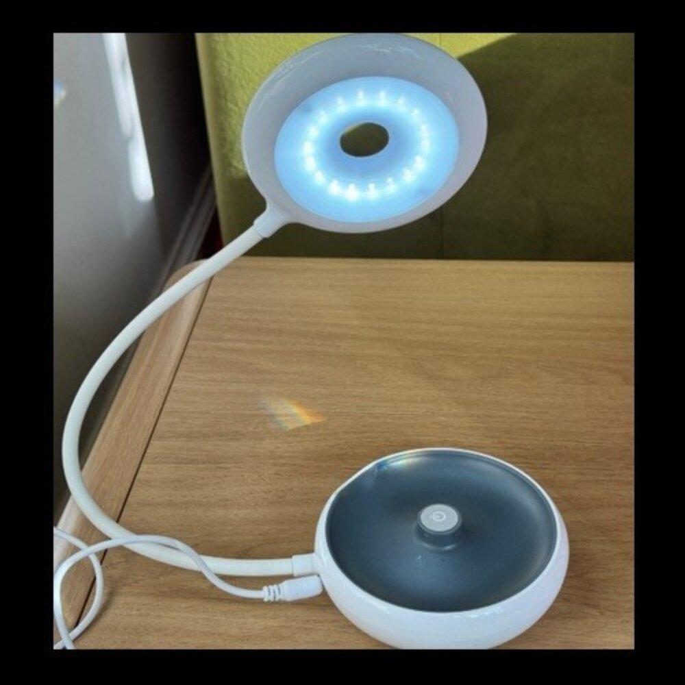 SecureBrite Portable LED Lamp Accent Light, White/Grey